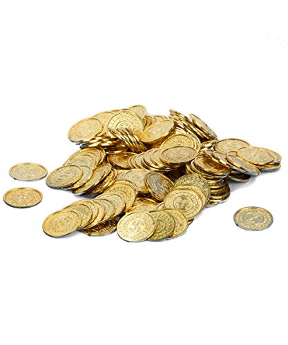 KAS255572 Falsche Münze aus Gold Packung mit 144 Stück von Generique -