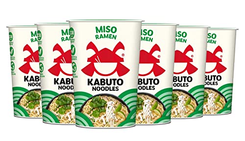 Kabuto Noodles Miso Ramen 6er Pack (6 x 65g Instant Nudeln) von ABRA