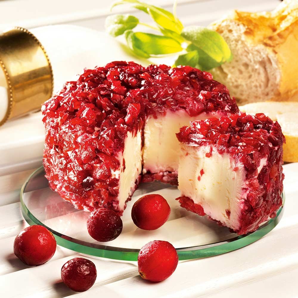 Käse Brillat Savarin Cranberry aus dem Burgund, im Stück von Fromi