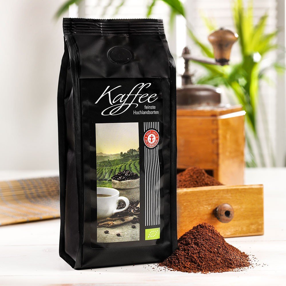 Schrader Kaffee Azuka entkoffeiniert Bio, gemahlen von Schrader