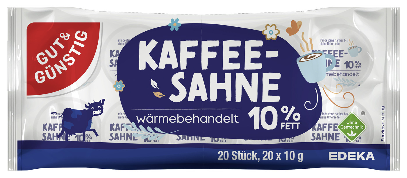 Kaffeesahne Portionspackung 10% Fett 20ST 200G Kaffeesahne Portionspackung 10% Fett 20ST 200G