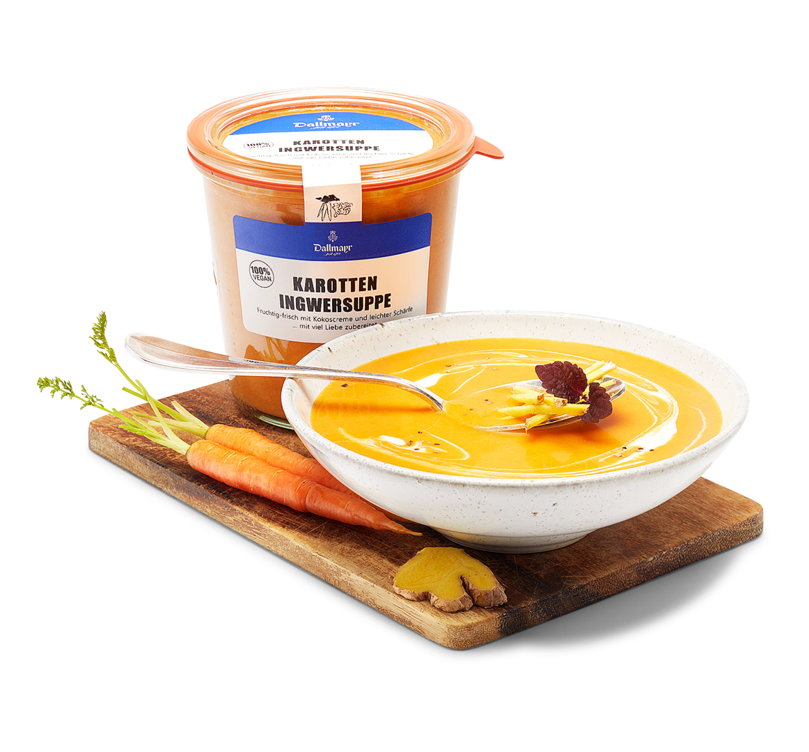 Karotten Ingwersuppe Karotten Ingwersuppe von Alois Dallmayr KG