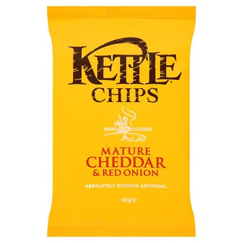 Kettle Chips Cheddar und rote Zwiebelchips, 40 g von Kettle