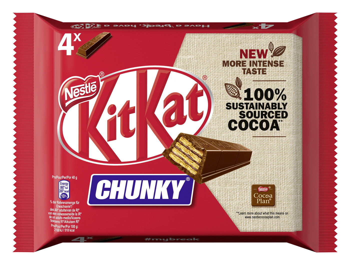 KitKat Chunky 4ST 160G KitKat Chunky 4ST 160G