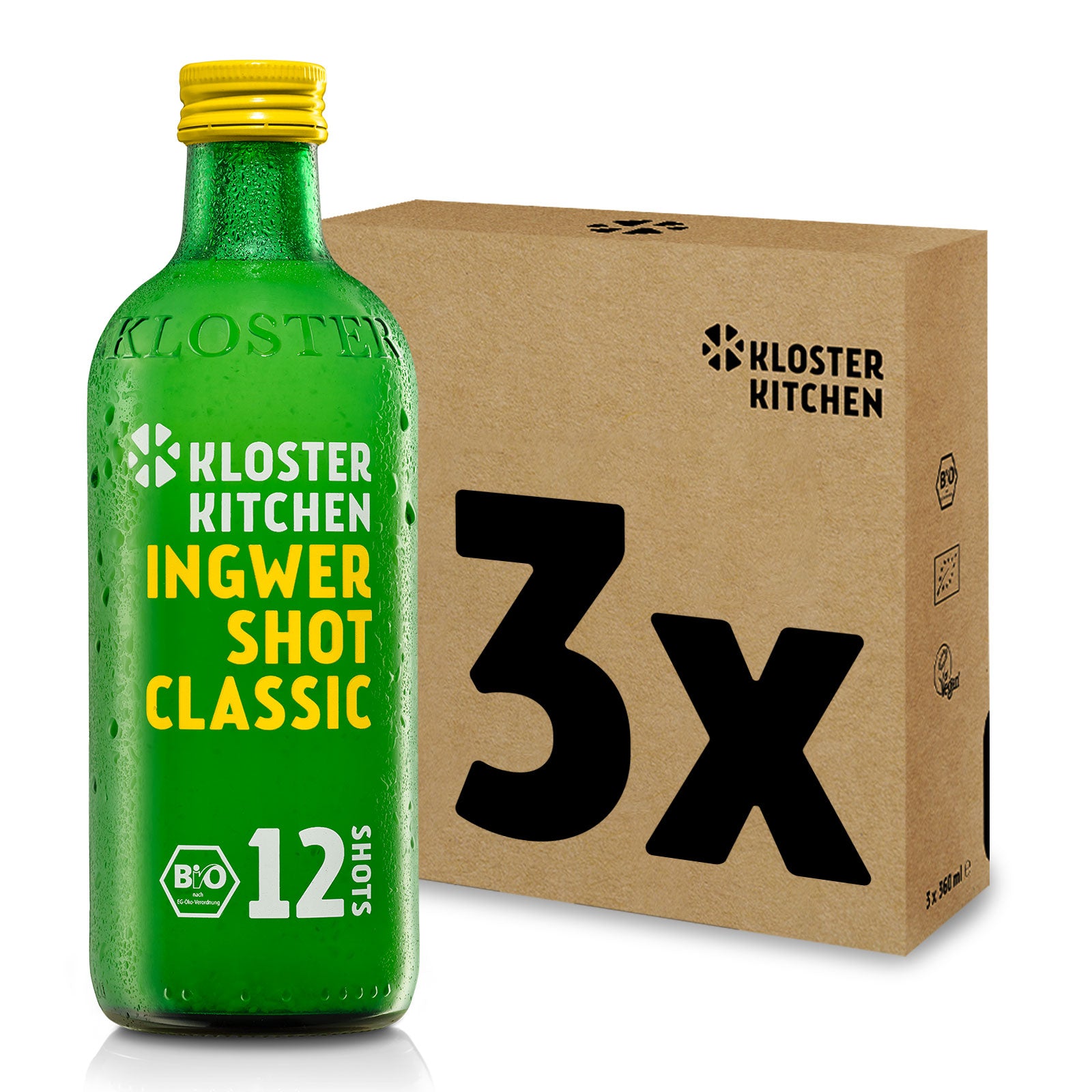 Kloster Kitchen BIO Ingwer Shot 12SHOTS Classic 3x360ml Kloster Kitchen BIO Ingwer Shot 12SHOTS Classic 3x360ml