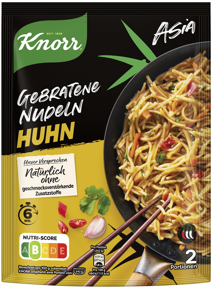 Knorr Asia Gebratene Nudeln Huhn 121G