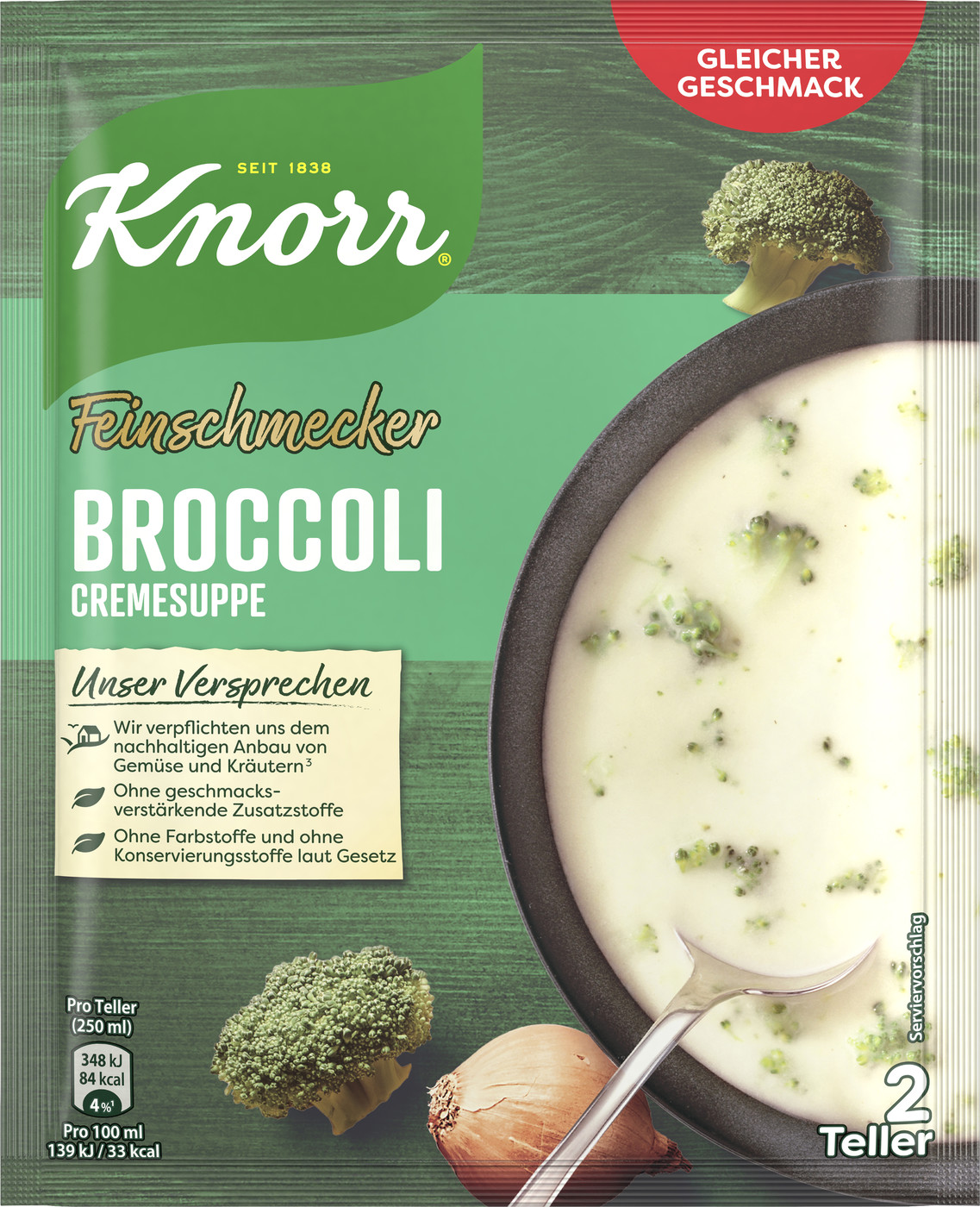 Knorr Feinschmecker Broccoli Cremseuppe 50G Knorr Feinschmecker Broccoli Cremseuppe 50G