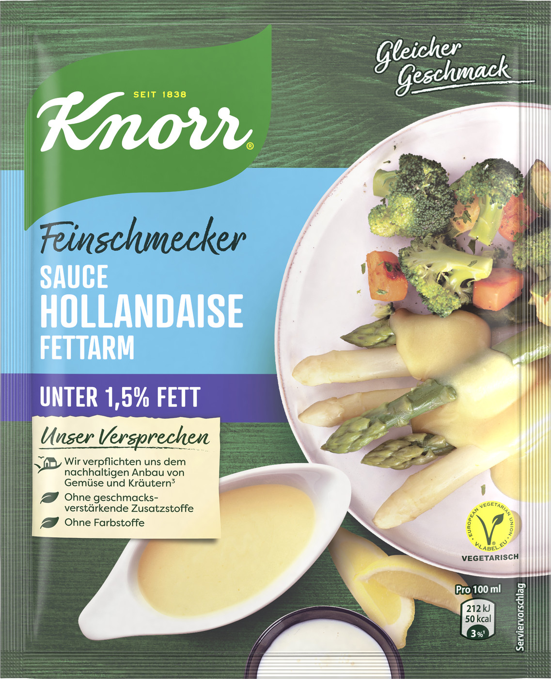 Knorr Feinschmecker Sauce Hollandaise fettarm 33G Knorr Feinschmecker Sauce Hollandaise fettarm 33G