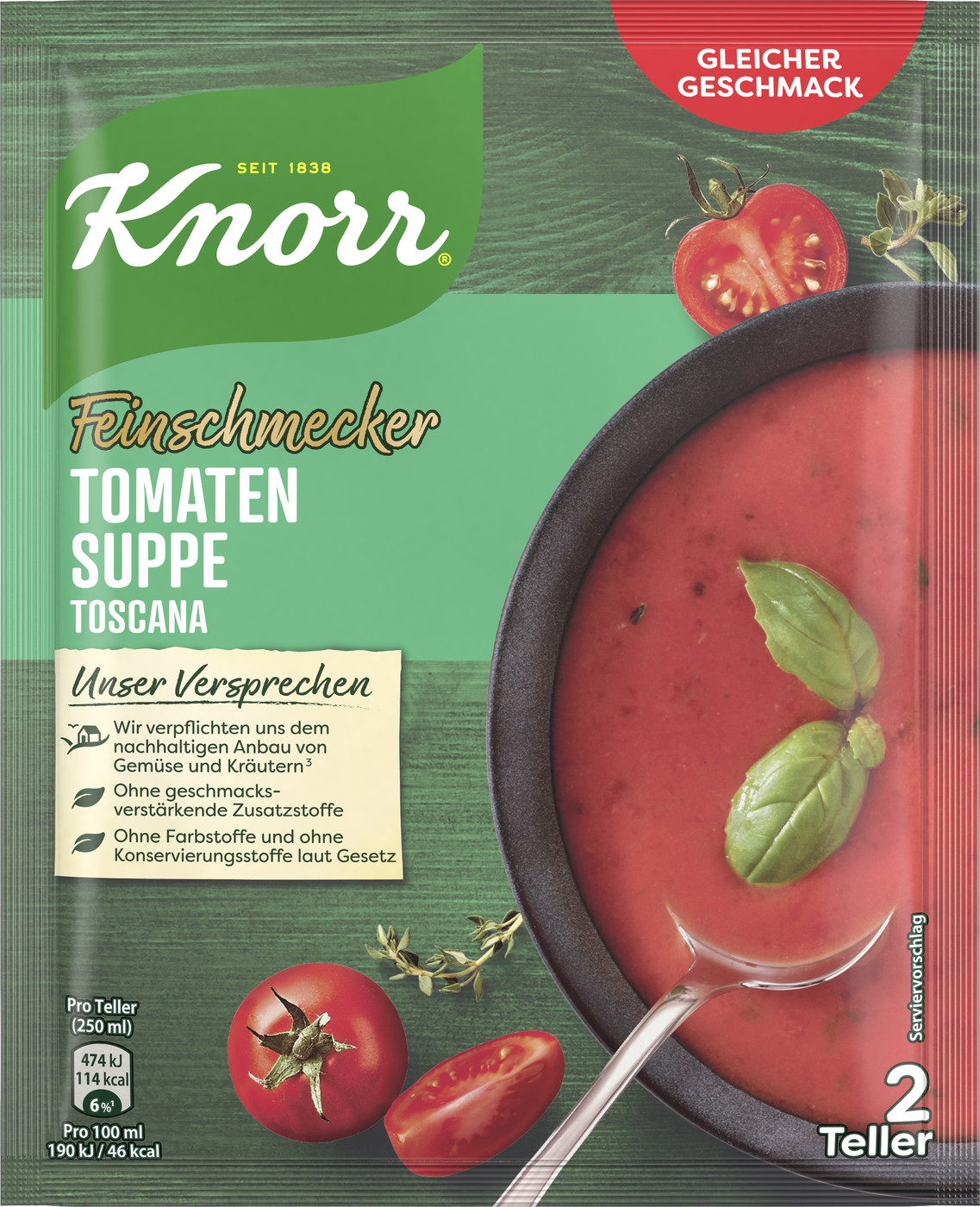Knorr Feinschmecker Tomaten Suppe Toscana 59G
