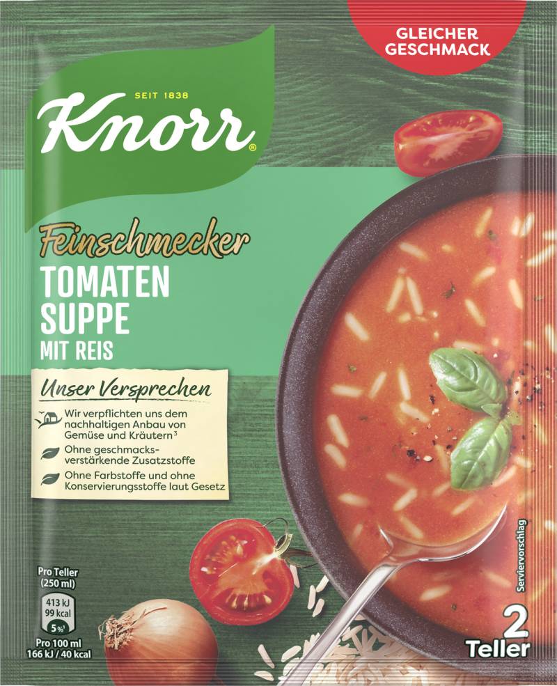 Knorr Feinschmecker Tomatensuppe mit Reis 49G
