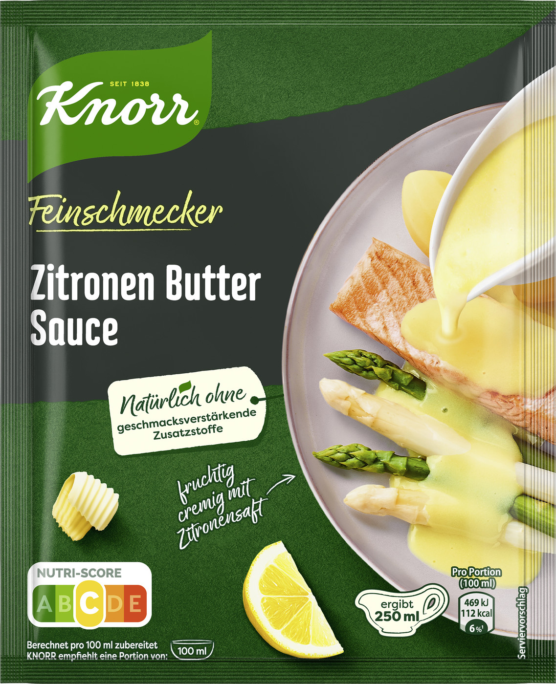 Knorr Feinschmecker Zitronen Butter Sauce ergibt 250ML