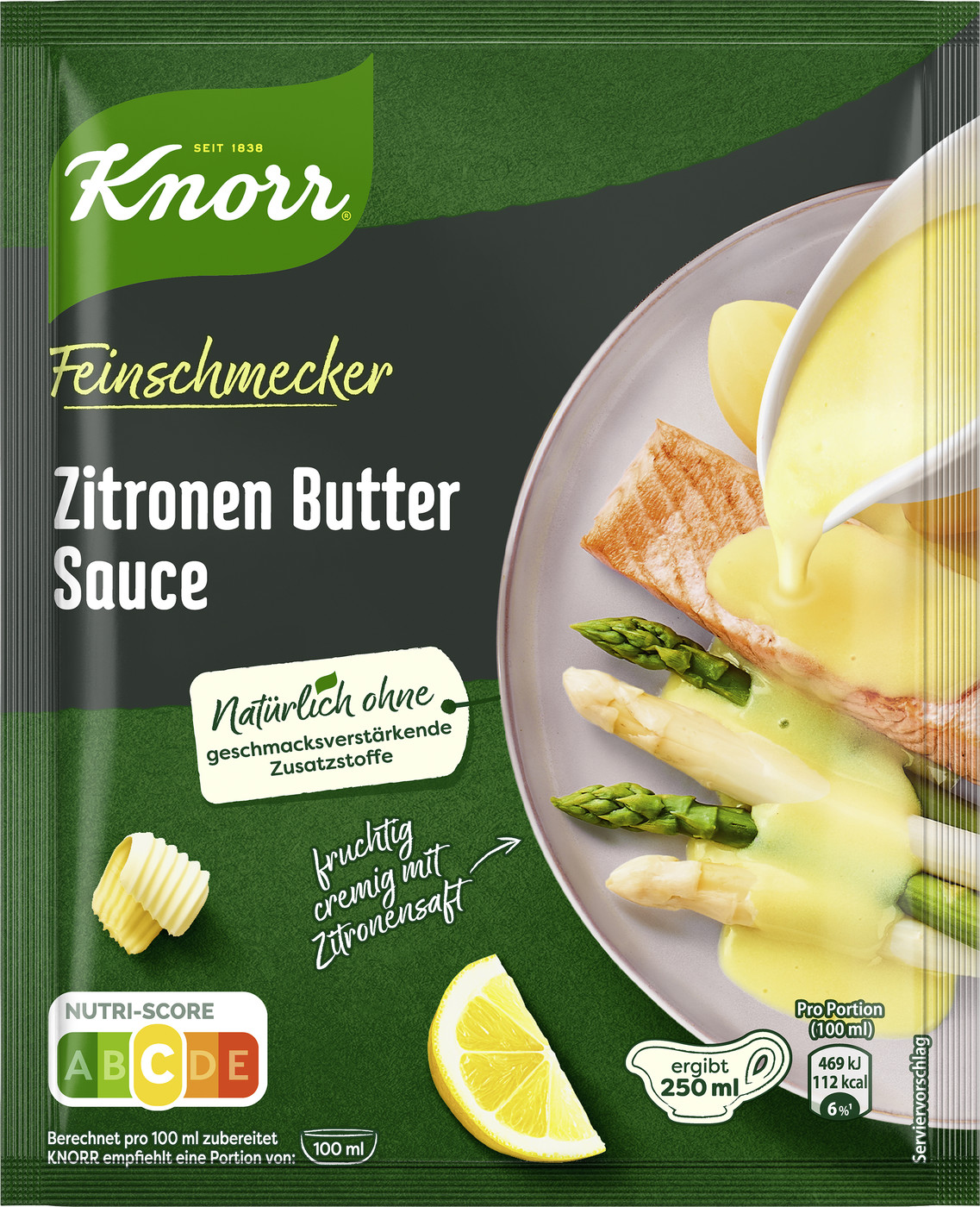 Knorr Feinschmecker Zitronen Butter Sauce ergibt 250ML Knorr Feinschmecker Zitronen Butter Sauce ergibt 250ML