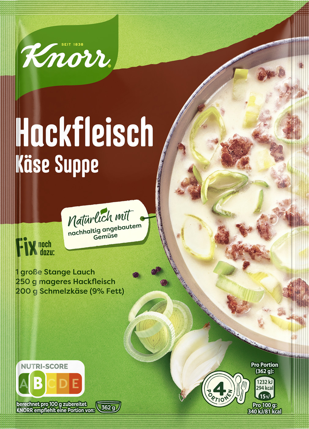 Knorr Fix Hackfleisch Käse-Suppe 58G