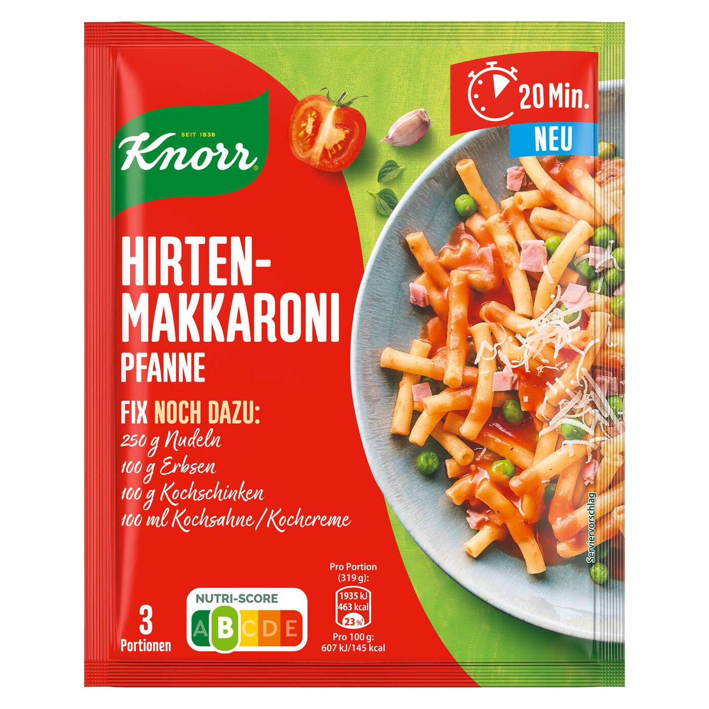 Knorr Fix Hirtenmakkaroni Pfanne 40G Knorr Fix Hirtenmakkaroni Pfanne 40G