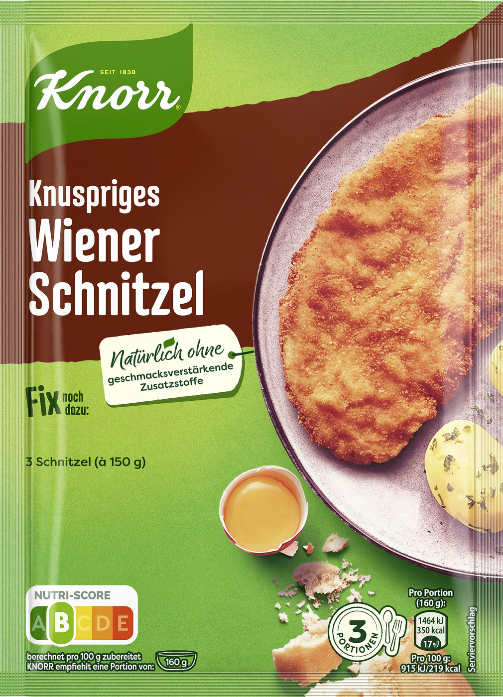 Knorr Fix Knuspriges Wiener Schnitzel 90G Knorr Fix Knuspriges Wiener Schnitzel 90G