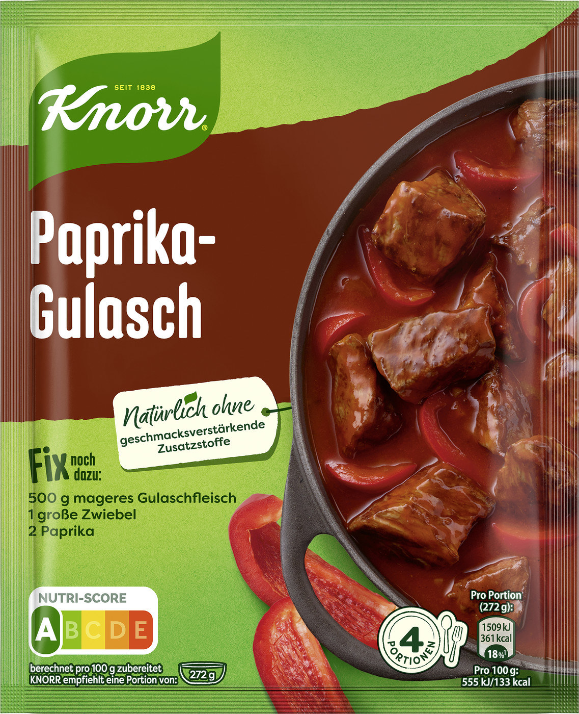 Knorr Fix Paprika-Gulasch 48G Knorr Fix Paprika-Gulasch 48G