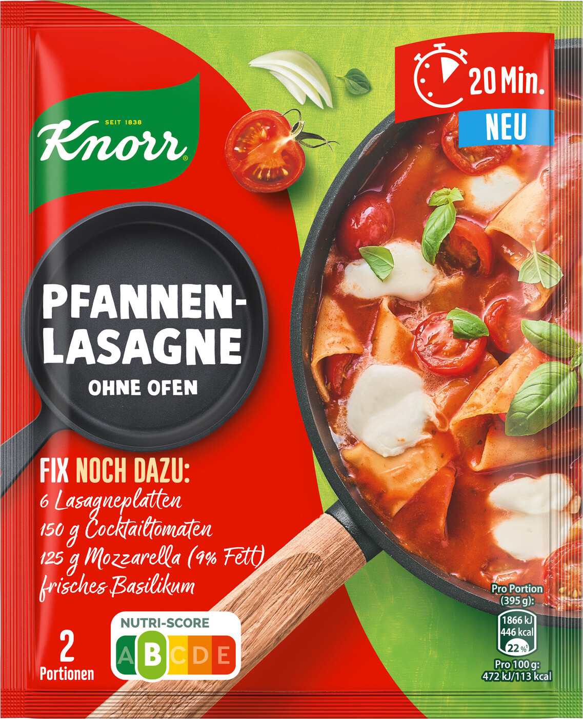 Knorr Fix Pfannen-Lasagne 38G Knorr Fix Pfannen-Lasagne 38G