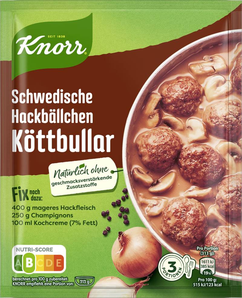 Knorr Fix Schwedische Hackbällchen Köttbullar 49G
