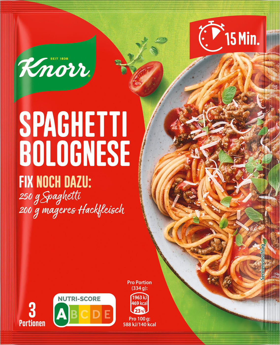 Knorr Fix Spaghetti Bolognese 40G Knorr Fix Spaghetti Bolognese 40G