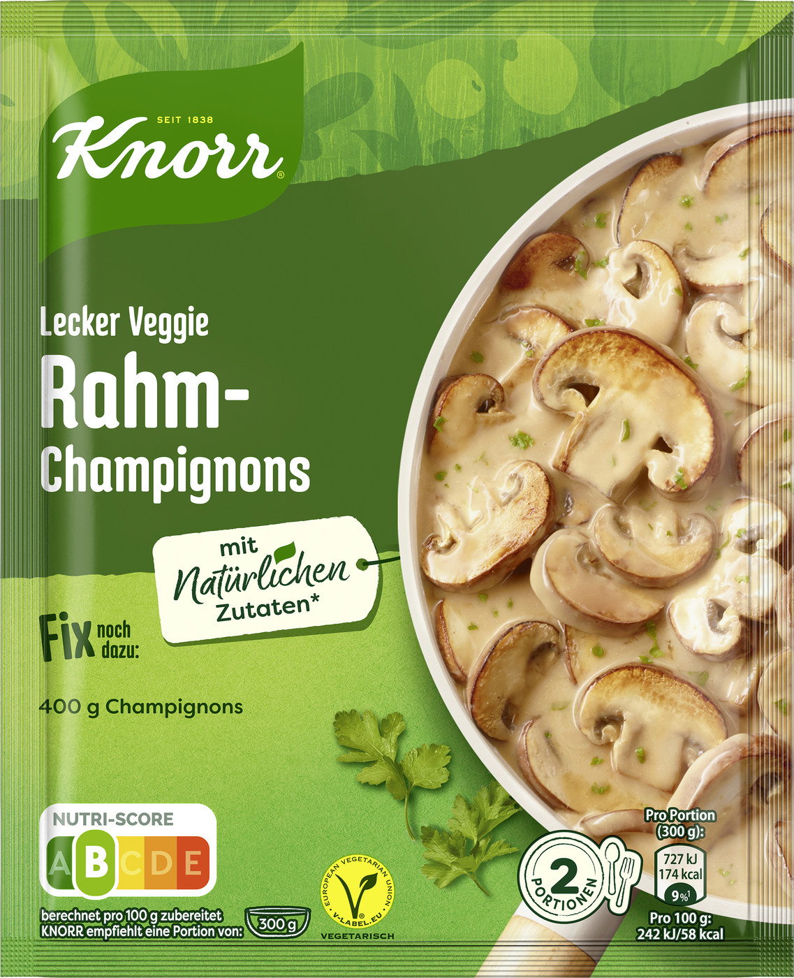 Knorr Fix Lecker Veggie Rahm-Champignons 33G