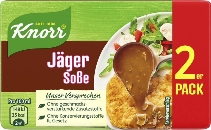 Knorr Jäger Soße ergibt 2x 250ML 46G