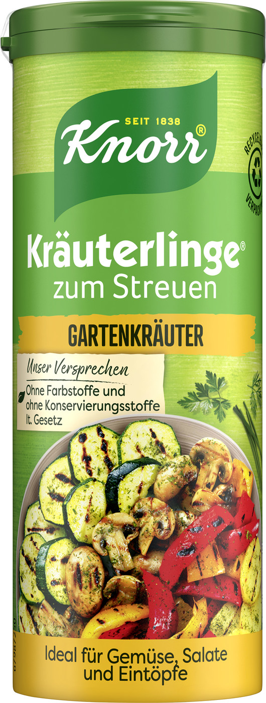 Knorr Kräuterlinge zum Streuen Gartenkräuter 60G Knorr Kräuterlinge zum Streuen Gartenkräuter 60G