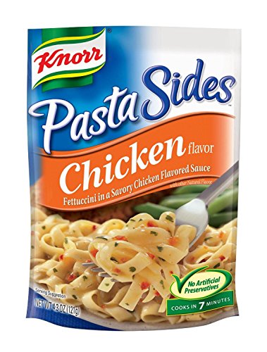Knorr Pasta Sides: Chicken Fettuccini (Pack of 4) 4.3 oz Bags