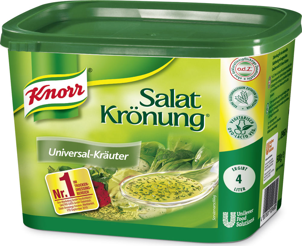 Knorr Salat Krönung Universal Kräuter 500G Knorr Salat Krönung Universal Kräuter 500G