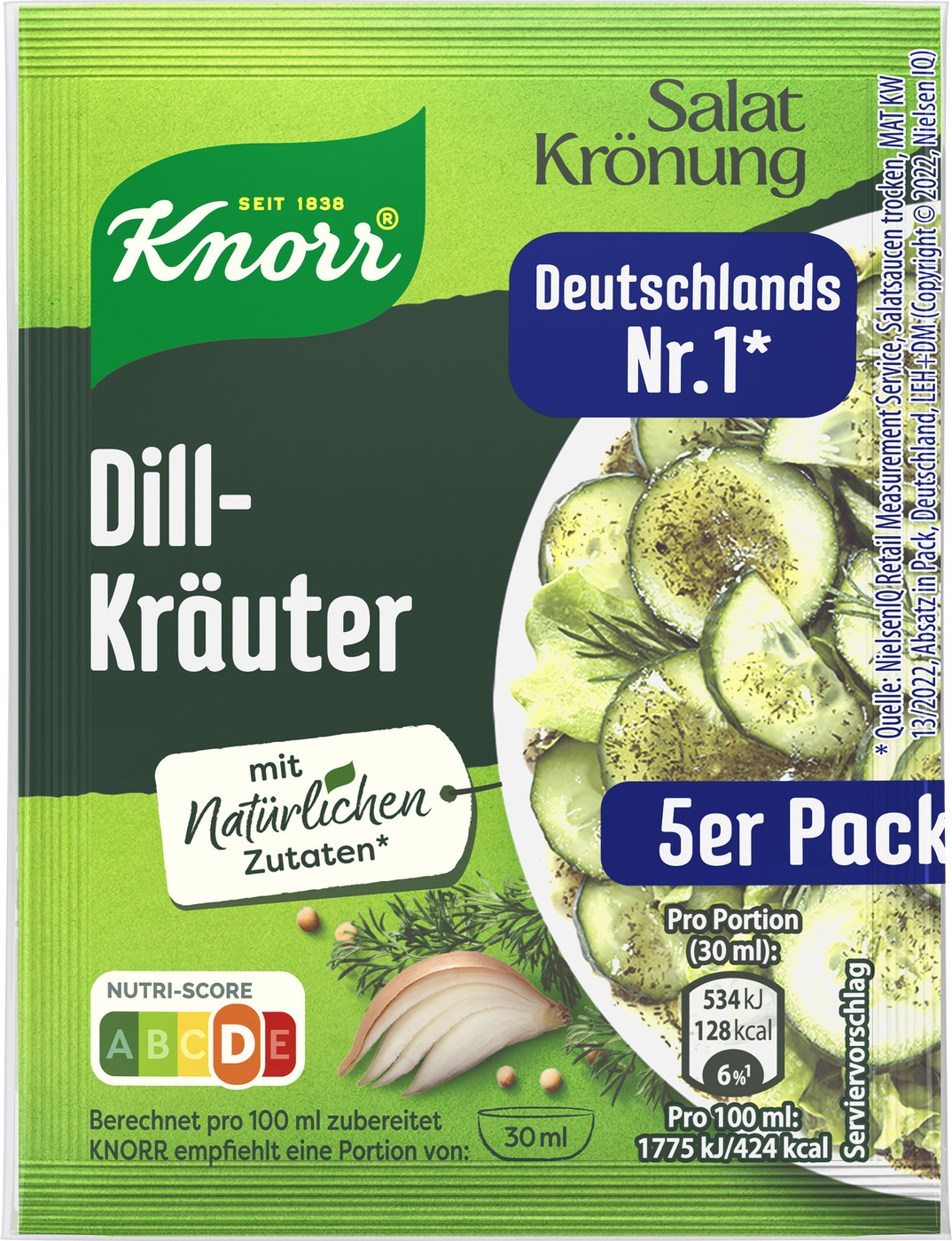 Knorr Salatkrönung Dill-Kräuter 5ST Knorr Salatkrönung Dill-Kräuter 5ST
