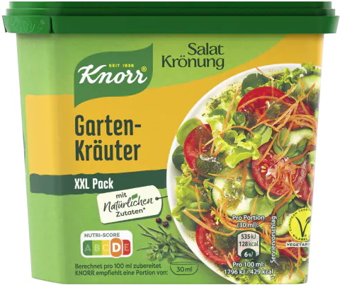 Knorr Salatkrönung Gartenkräuter XXL-Pack ergibt 2,1L Knorr Salatkrönung Gartenkräuter XXL-Pack ergibt 2,1L
