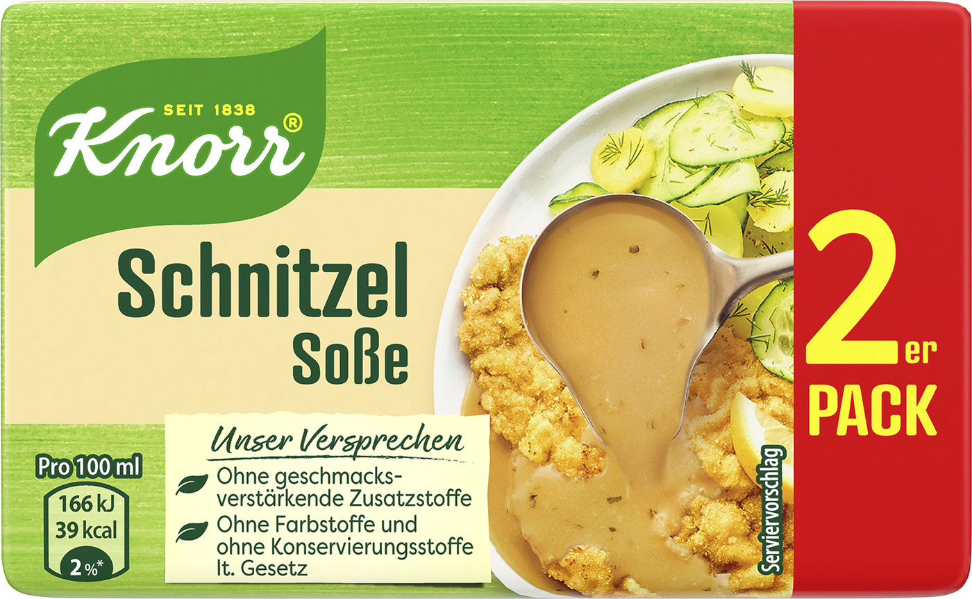 Knorr Schnitzel Soße ergibt 2x 250ML 50G