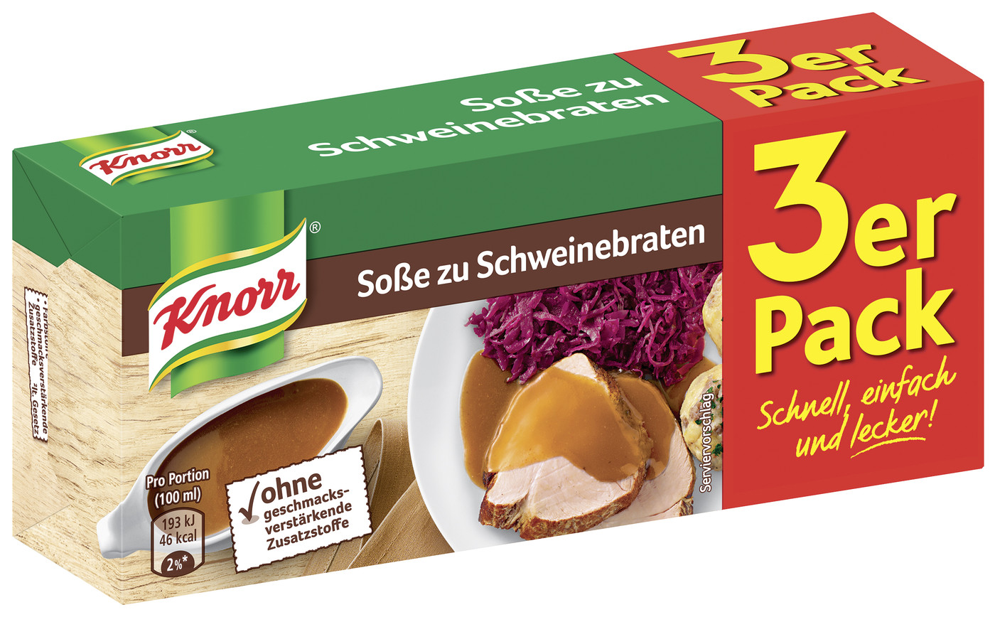 Knorr Soße zu Schweinebraten 3x 26G Knorr Soße zu Schweinebraten 3x 26G