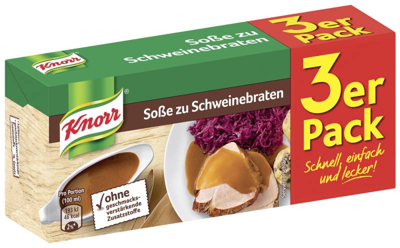 Knorr Soße zu Schweinebraten 3x 26G