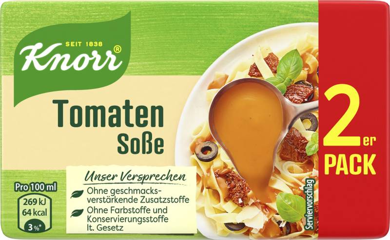 Knorr Tomaten Soße ergibt 2x 250ML 76G