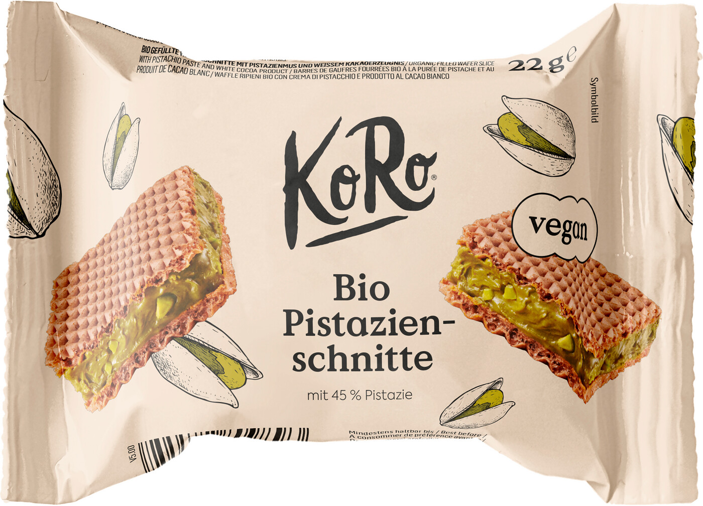 KoRo Bio Pistazien-Schnitte 22G KoRo Bio Pistazien-Schnitte 22G