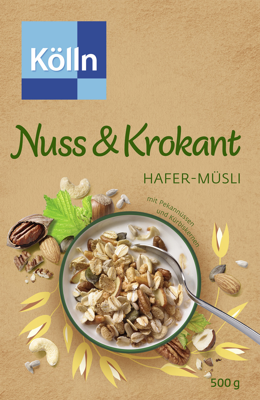 Kölln Müsli Nuss & Krokant 500G