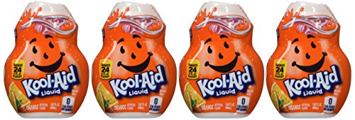 Kool-Aid, Liquid Drink Mix, Orange, 1.62oz Container (Pack of 4)