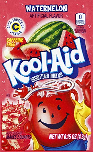 Kool-Aid Ungesüßte koffeinfreie Wassermelone Zero Kalorien Pulver Getränkemischung 1 Stück Krug Kool-Aid Ungesüßte koffeinfreie Wassermelone Zero Kalorien Pulver Getränkemischung 1 Stück Krug von Kraft Heinz
