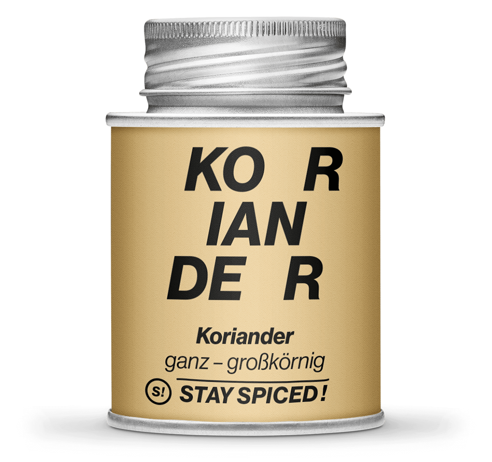 Koriander grosskörnig ganz, 170ml Schraubdose