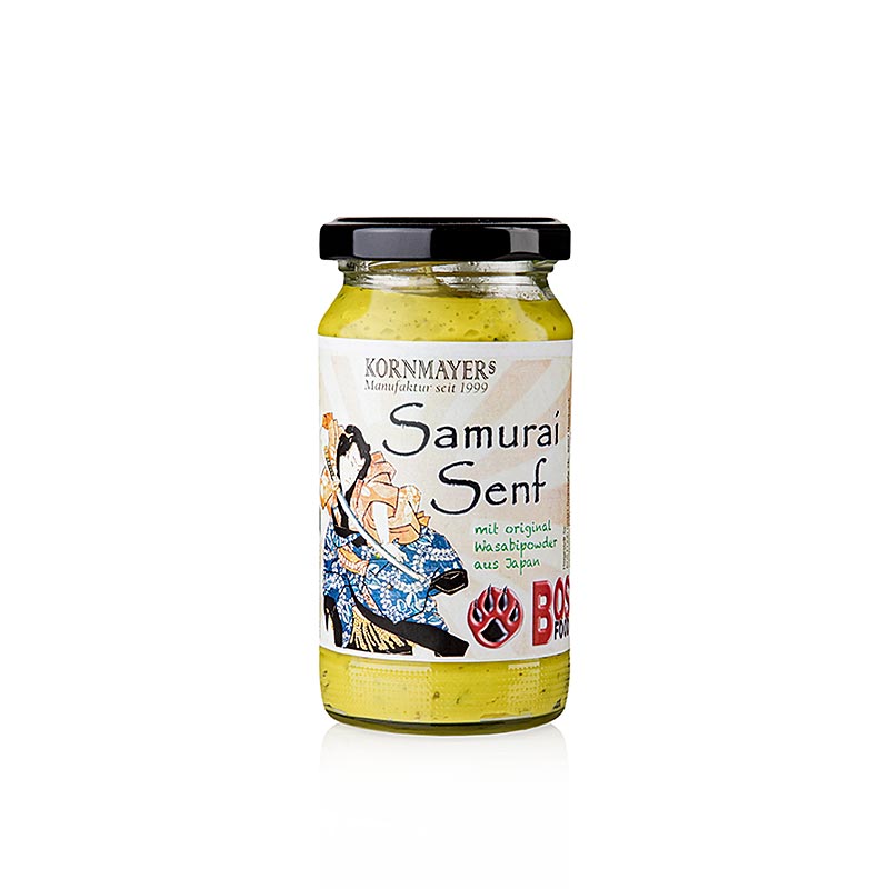 Kornmayer - Samurai Senf, mit Wasabi und Kräutern, 210 ml