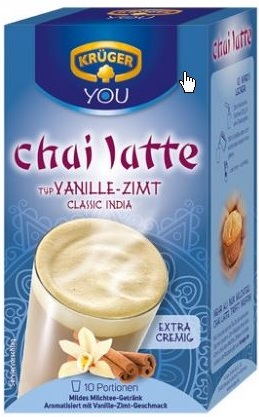 Krüger Chai Latte Classic India Typ Vanille-Zimt 10ST 250G Krüger Chai Latte Classic India Typ Vanille-Zimt 10ST 250G