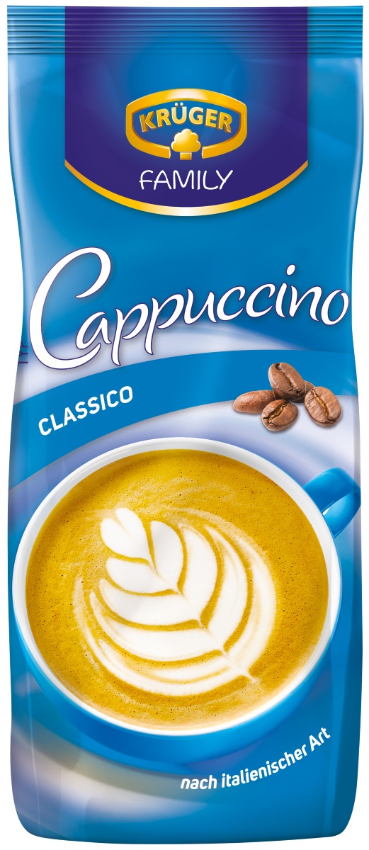 Krüger Family Cappuccino Classico im Nachfüllbeutel 500G Krüger Family Cappuccino Classico im Nachfüllbeutel 500G