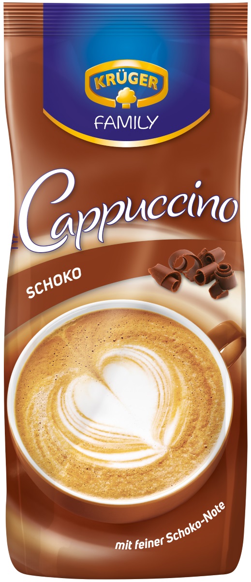 Krüger Family Cappuccino Schoko im Nachfüllbeutel 500G Krüger Family Cappuccino Schoko im Nachfüllbeutel 500G