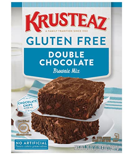 Krusteaz Gluten Free Double Chocolate Brownie Mix (Pack of 3)