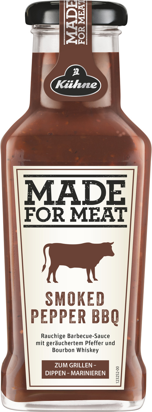 Kühne Made For Meat Smoked Pepper BBQ 235ML Kühne Made For Meat Smoked Pepper BBQ 235ML