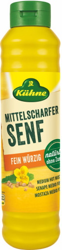 Kühne Mittelscharfer Senf 875ML