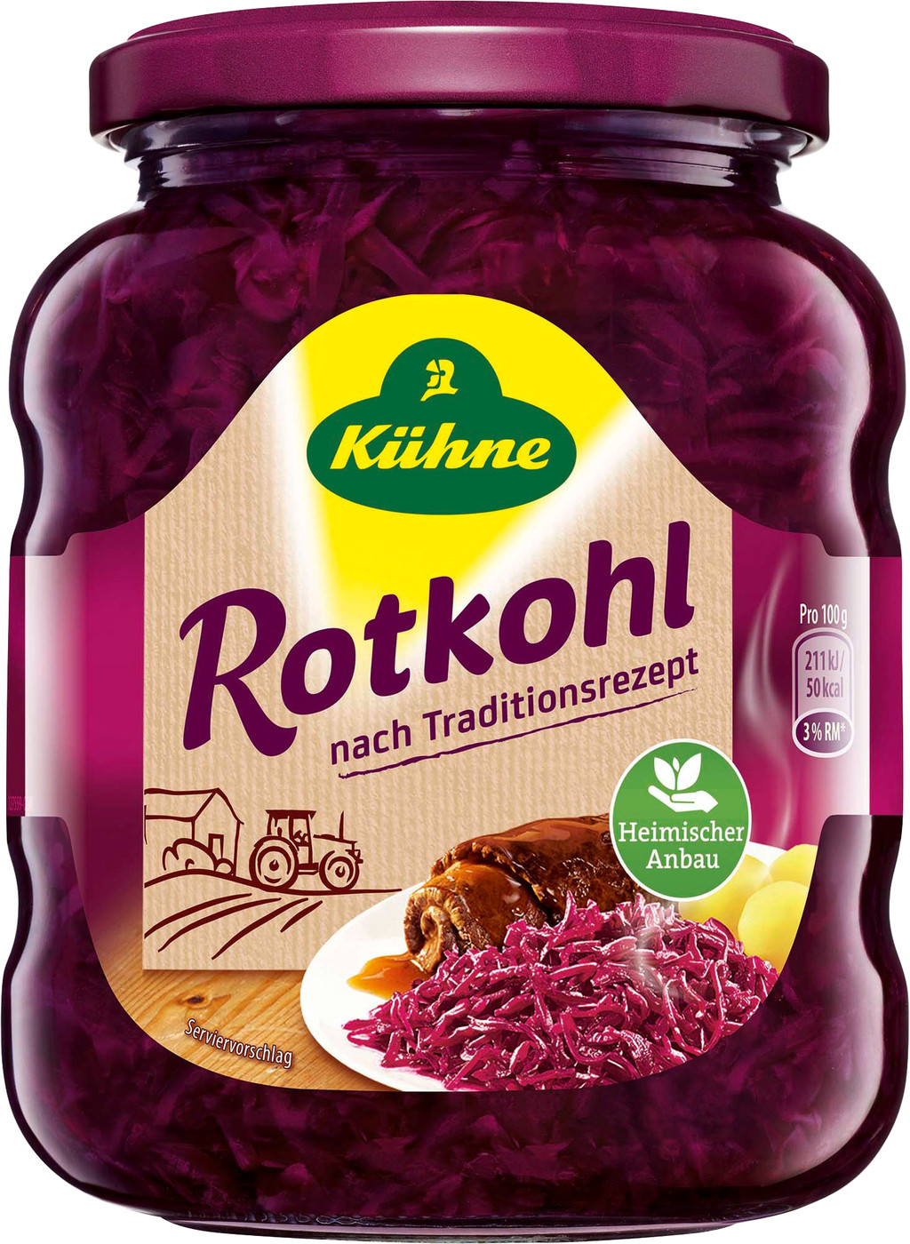 Kühne Rotkohl nach Traditionsrezept 350G