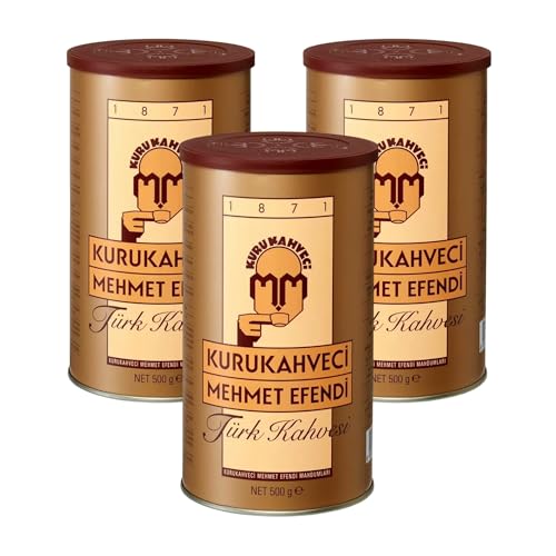 Kurukahveci Mehmet Efendi Turkish Coffee 3 Pack (3 x 500g) von Kurukahveci Mehmet Efendi