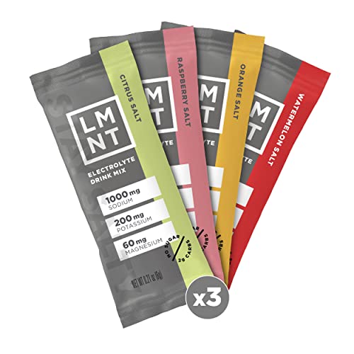 LMNT Electrolyte Drink Mix | Hydration Powder | Keto & Paleo | No Sugar, No Artificial Ingredients | Variety Pack | 12 Stick Packs von Elemental Labs
