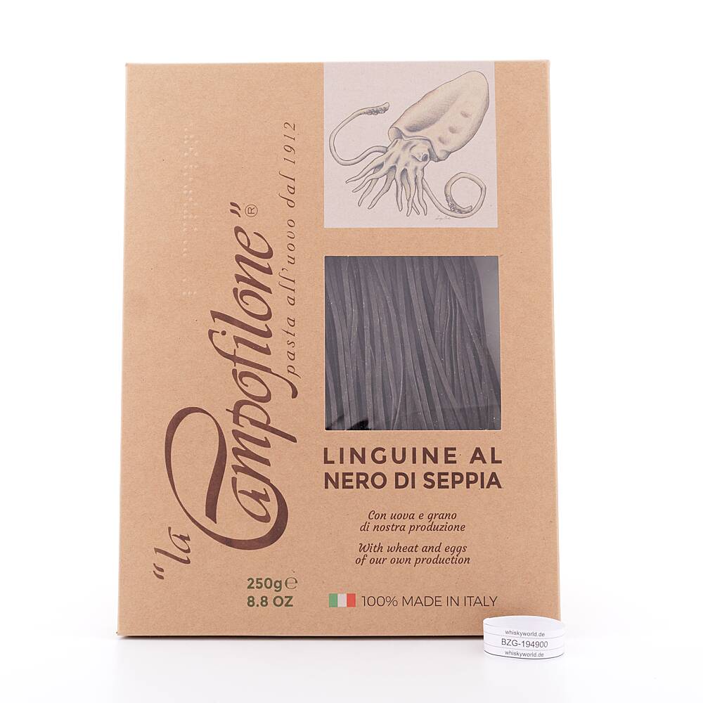 La Campofilone Linguine Tintenfisch Eiernudeln 250 g La Campofilone Linguine Tintenfisch Eiernudeln 250 g